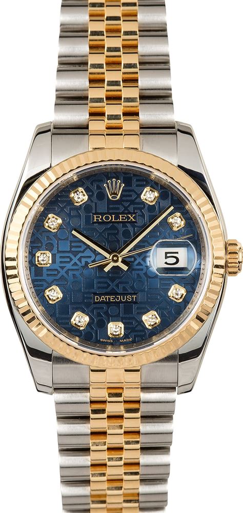 rolex datejust 116233 blue dial.